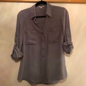 Express Grey Portofino Shirt Size Med